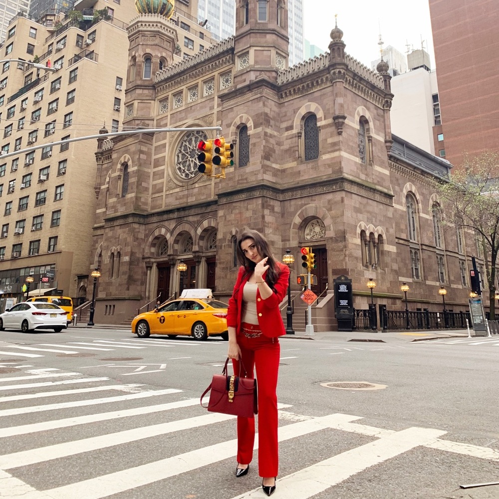 Red suit